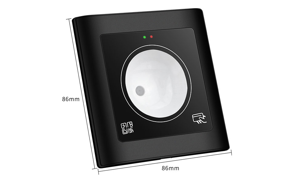 Dispositivo Lector FNC y de cogigos QR para control de acceso, conexion rs232, 485, wiegand, usb